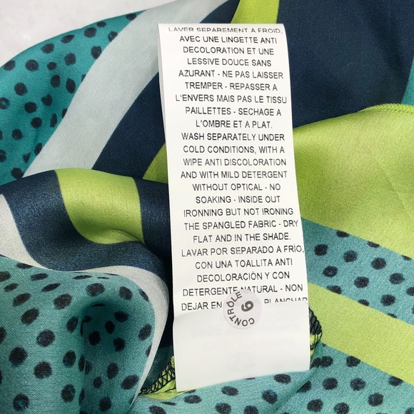 BLEU BLANC ROUGE BIB FRONT EMBROIDERED & BEADED SILK DRESS - Picture 11 of 16